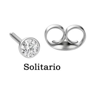 Arete Solitario con piedra circonia