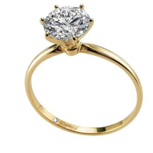 Anillo de Compromiso  con circonia oro 10k