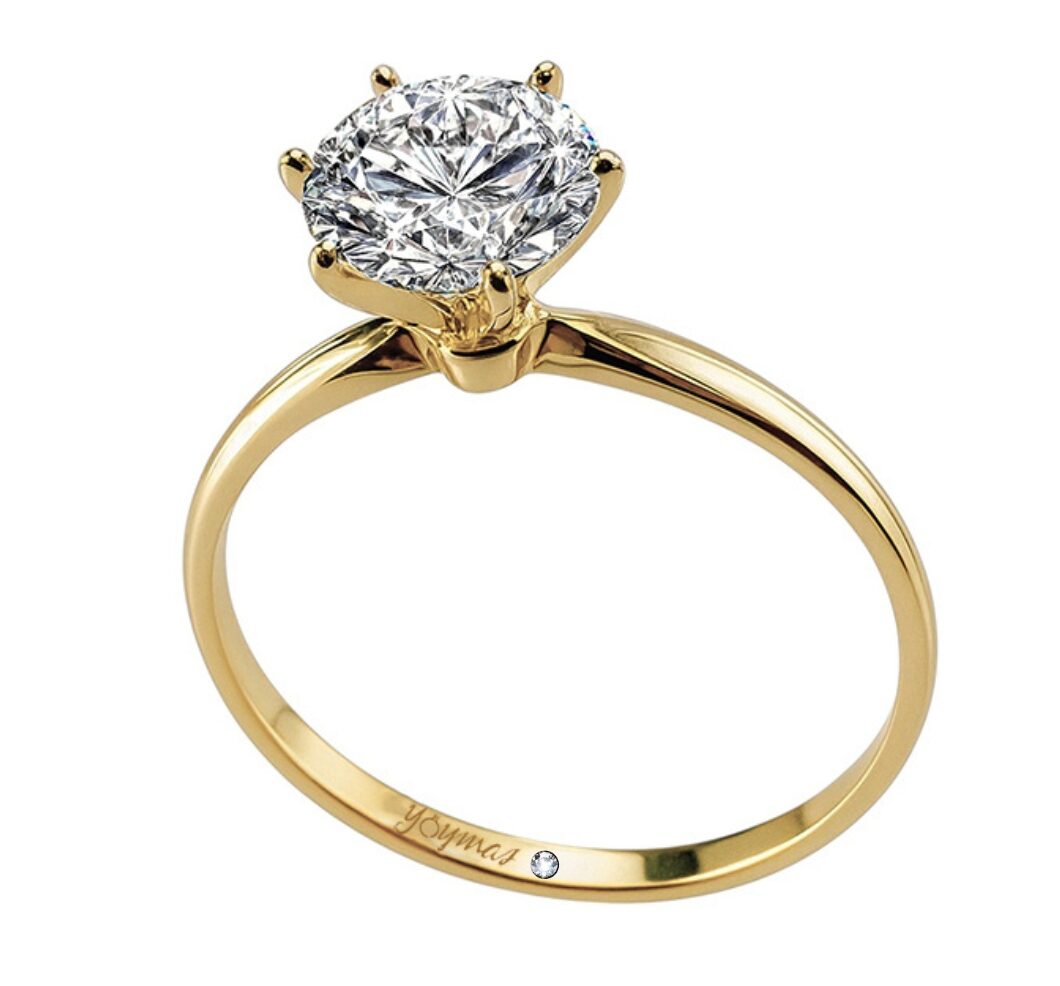 Anillo de Compromiso con circonia oro 10k