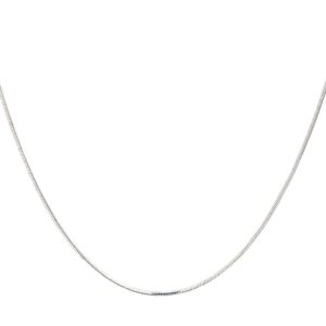 Cadena Tejido Cola De Ratón plata