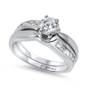 Anillo de compromiso Jacket con circonias