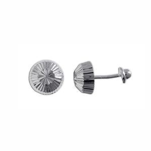 Aretes de sombrilla plata