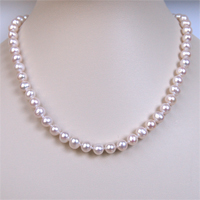 Collar perlas cultivadas 7mm plata