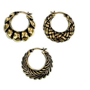 Aretes de argolla super fancy turco plata chapeada