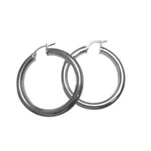 Aretes de argollas super fancy lisas plata