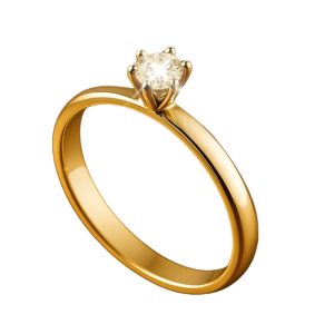 Anillo de compromiso con Diamante oro 10k