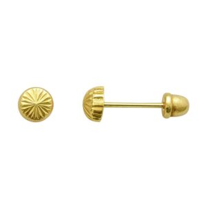 Aretes de sombrilla diámetro 3mm Oro 10K