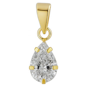 Dije con circonia de gota Oro 10K