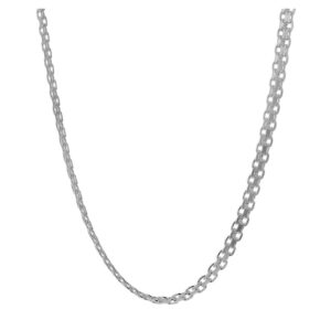 Cadena tejido Bismarck plata