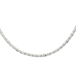 Cadena tejido valentina plata