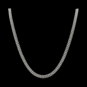 Cadena tejido cleopatra plata
