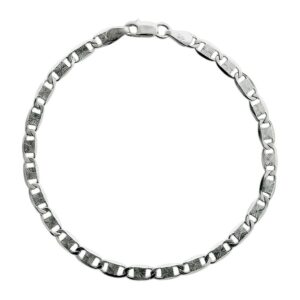 Pulsera tejido valentina diamantada plata