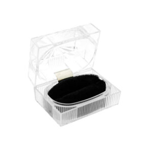 Caja de empaque Krystal para duo de argollas