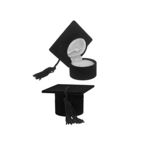 Caja de empaque de birrete para anillos de Graduación