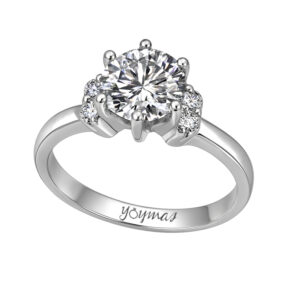 Anillo con circonias plata