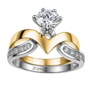 Anillo jacket Jessamine con circonias en 2 oros 10k