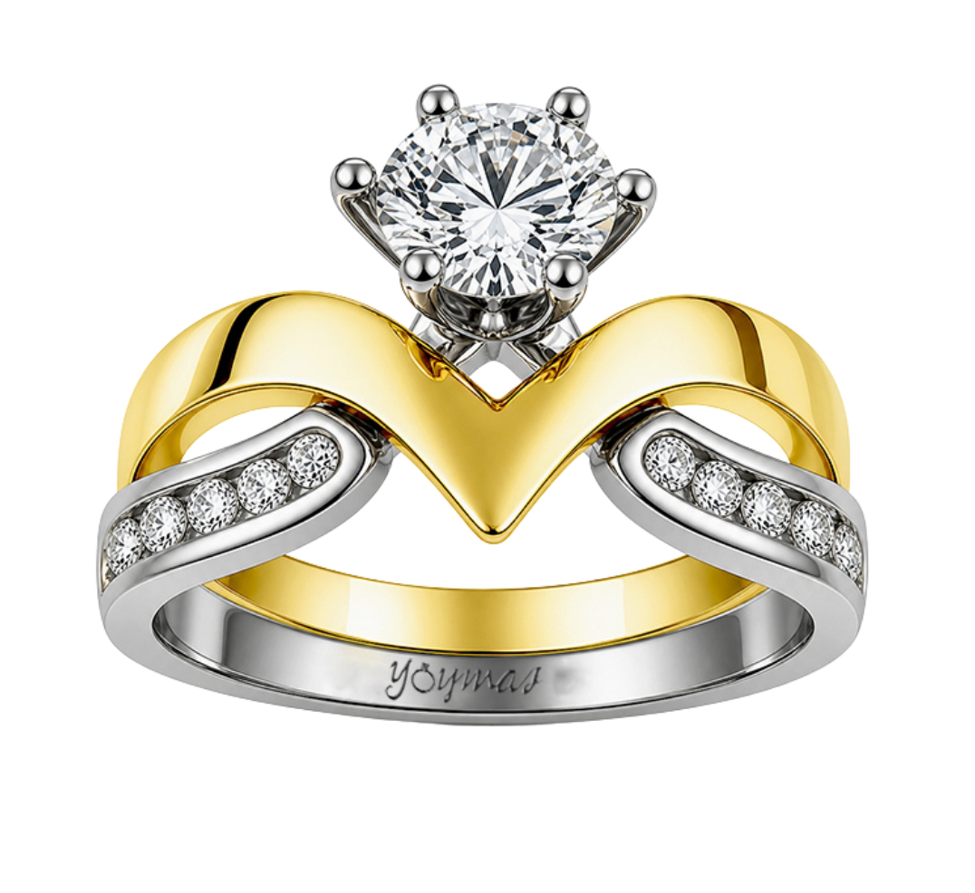 Anillo jacket Jessamine con circonias en 2 oros 10k