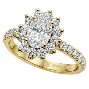 Anillo Beauty con circonias en oro 10K