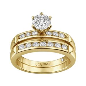 Anillo jacket Constelación con circonias oro 10K