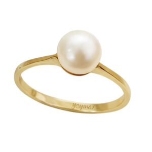 Anillo casual con perla cultivada oro 10K