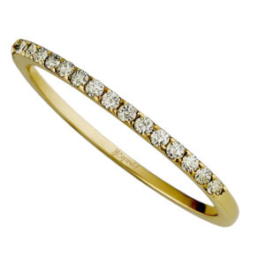 Argolla matrimonial media churumbela oro 10K