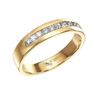 Argolla matrimonial Belth con circonias oro 10K