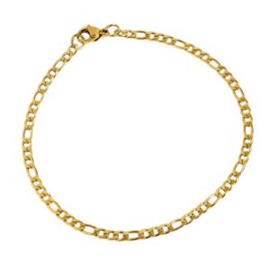 Pulsera cartier 3x1 dorada en acero