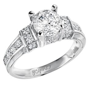 Anillo de compromiso Angie con circonias plata