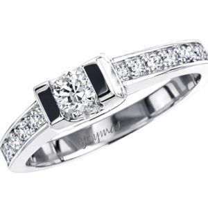 Anillo De Compromiso Carlina con circonias plata