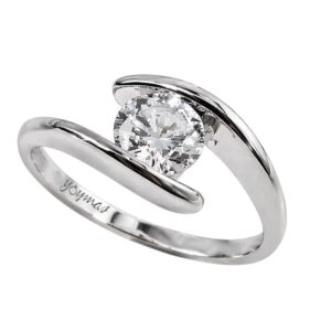 Anillo montura encontrada con circonia en plata