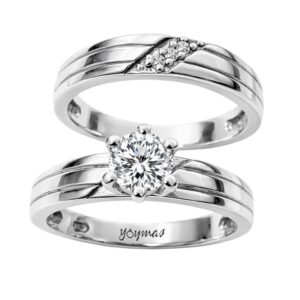 Anilo jacket canalito doble con circonias plata