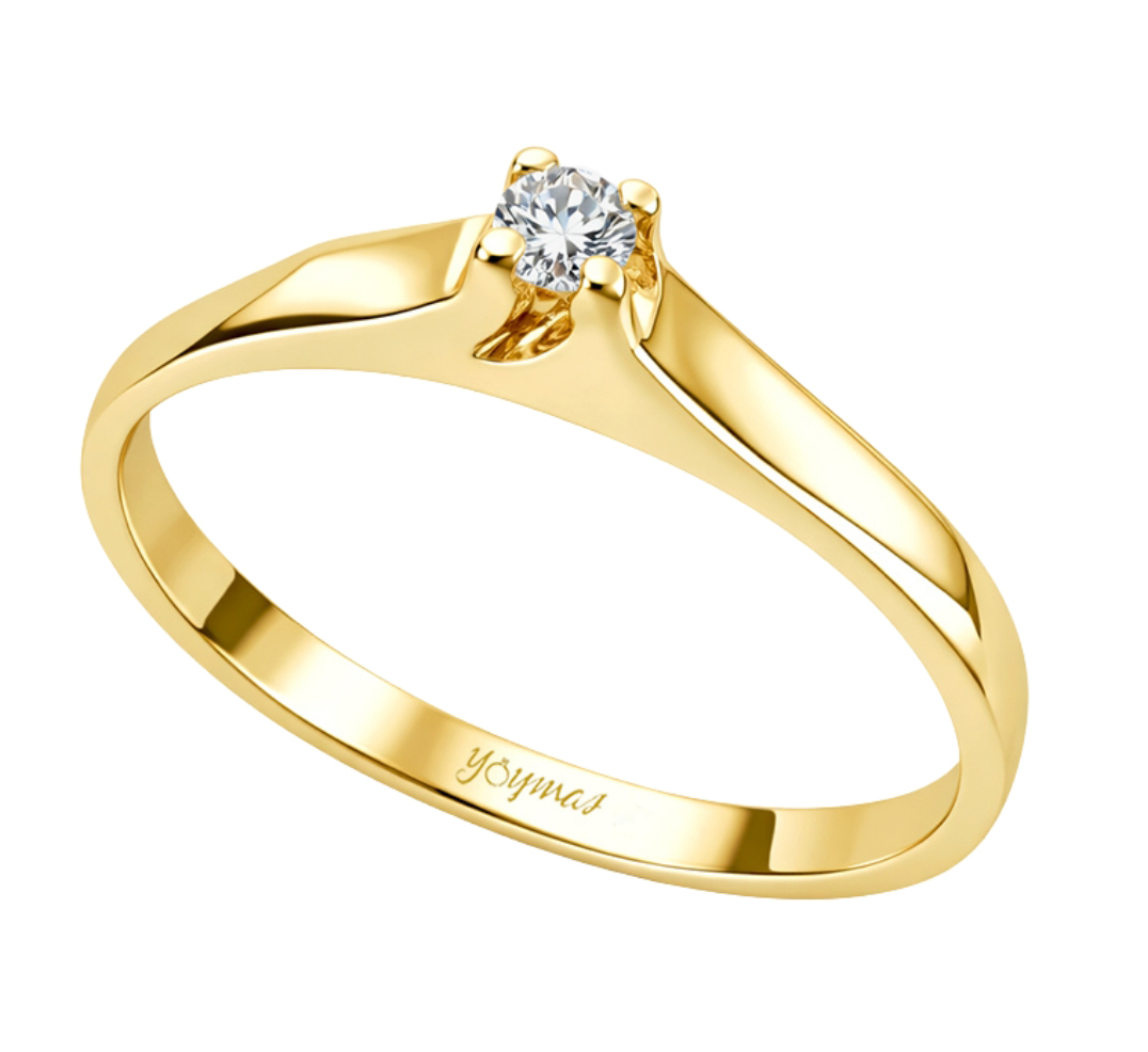 Anillo simulación montura encontrada con circonia 10K