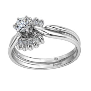 Anillo jacket amor eterno con circonias plata