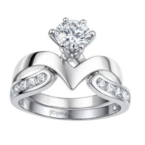 Anillo jacket Jessamine con circonias plata