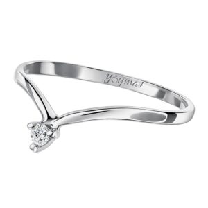 Anillo estilo en "V" C/Z 2mm ancho 1.25mm plata