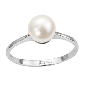 Anillo casual con perla cultivada plata