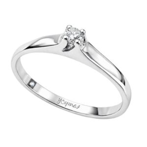 Anillo simulación montura encontrada con circonia plata