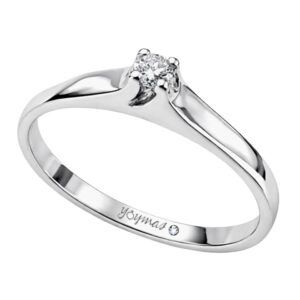 Anillo simulación montura encontrada con circonia plata