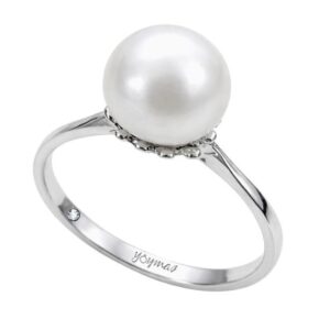 Anillo con perla cultivada plata