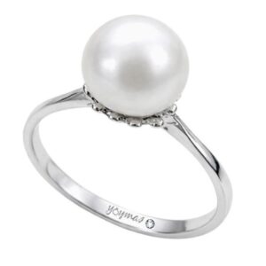 Anillo con perla cultivada plata
