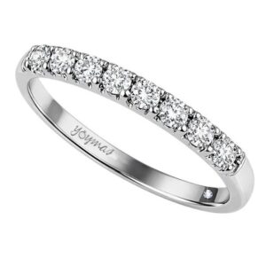 Argolla marimonial media churumbela sin estrias en el perfil plata