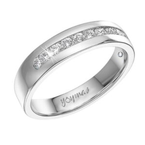 Argolla matrimonial Belth con circonias plata