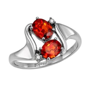 Anillo montura encontrada con circonias ovaladas plata
