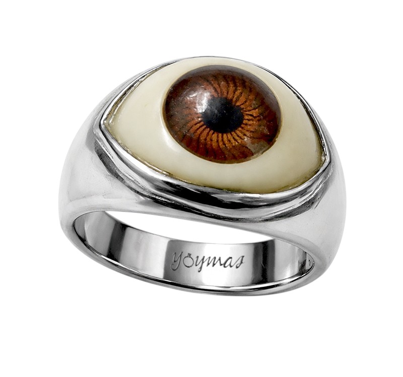 Anillo de ojo de armenio plata