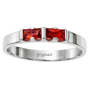 Anillo de niña con circonias plata