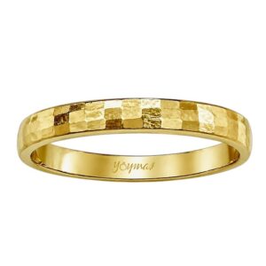 Argolla diamantada ancho 3mm plata chapeada