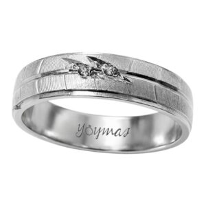 Argolla diamantada ancho 5mm plata