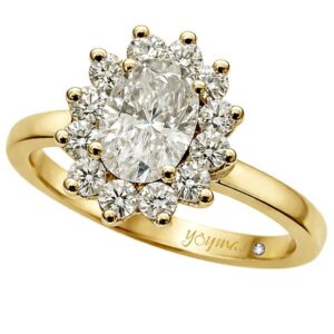 Anillo Beauty con circonias oro 10K