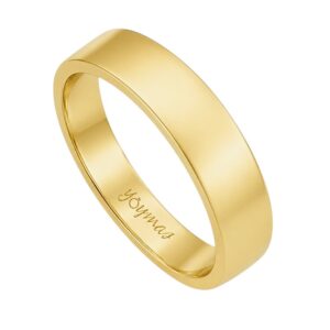 Argolla lisa plana oro 10K