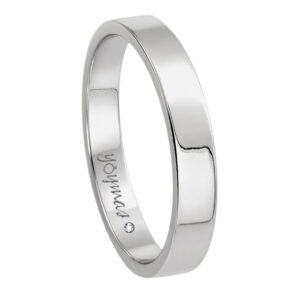 Argolla lisa plana 4mm plata